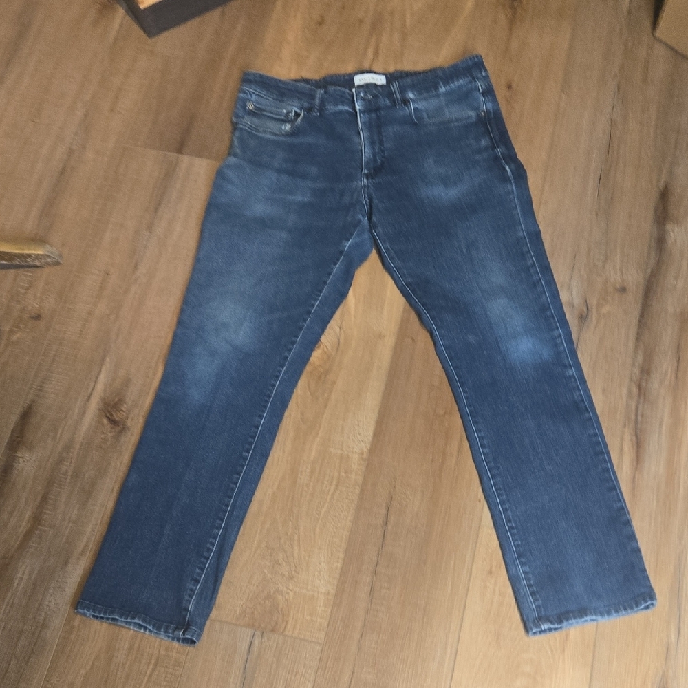 DL1961 Men's Washed Blue Straight Jeans 34/34